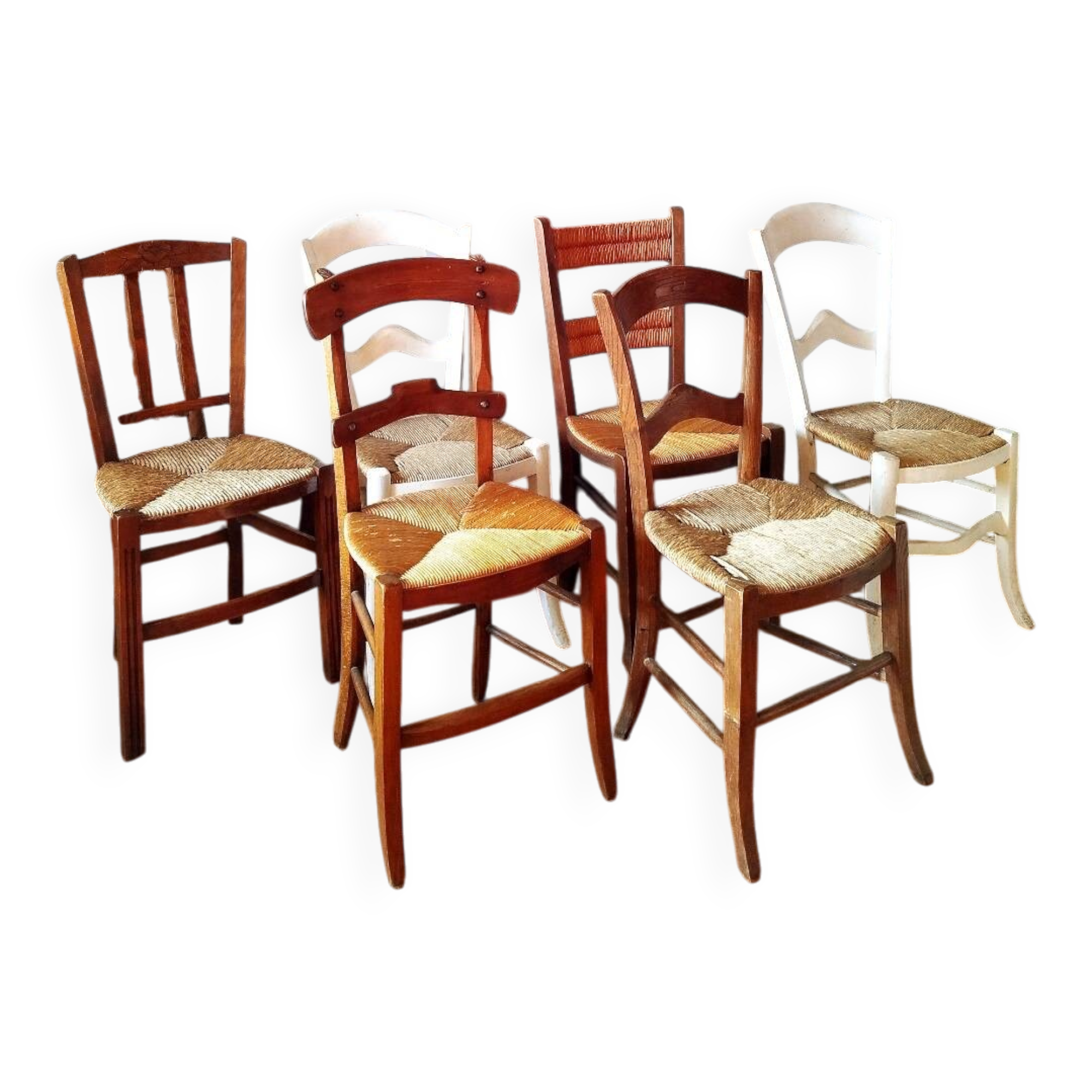 Set of 6 antique chairs