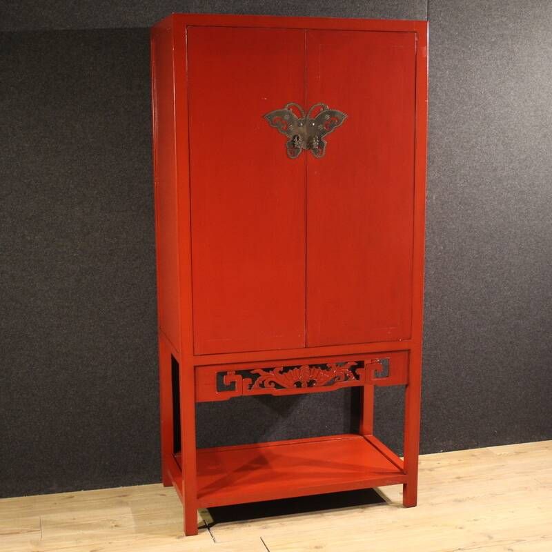 Chinese lacquered cabinet from the second half of the 20th century