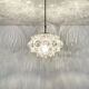 Large Mid Century Modern bubble pendant lamp by Helena Tynell for Glashütte Limburg