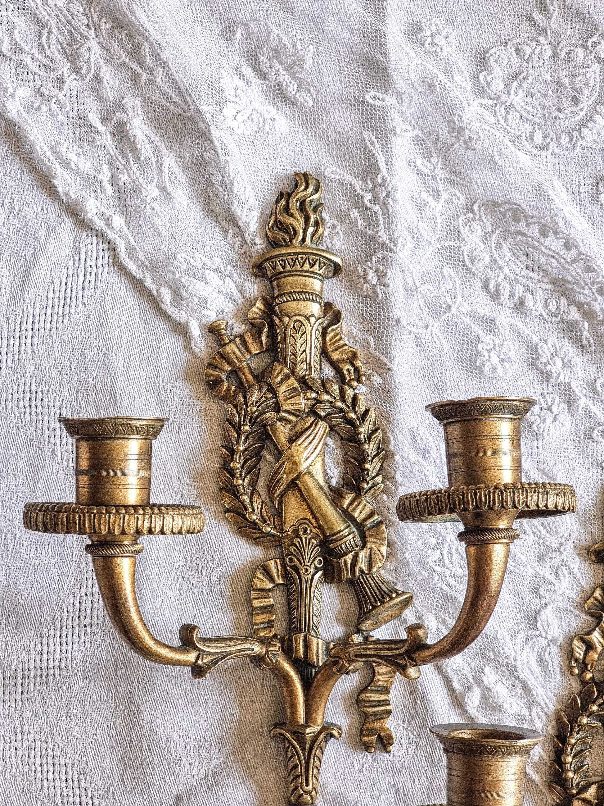 Empire wall sconces