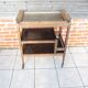Vintage Art Deco wooden serving trolley with removable tray.