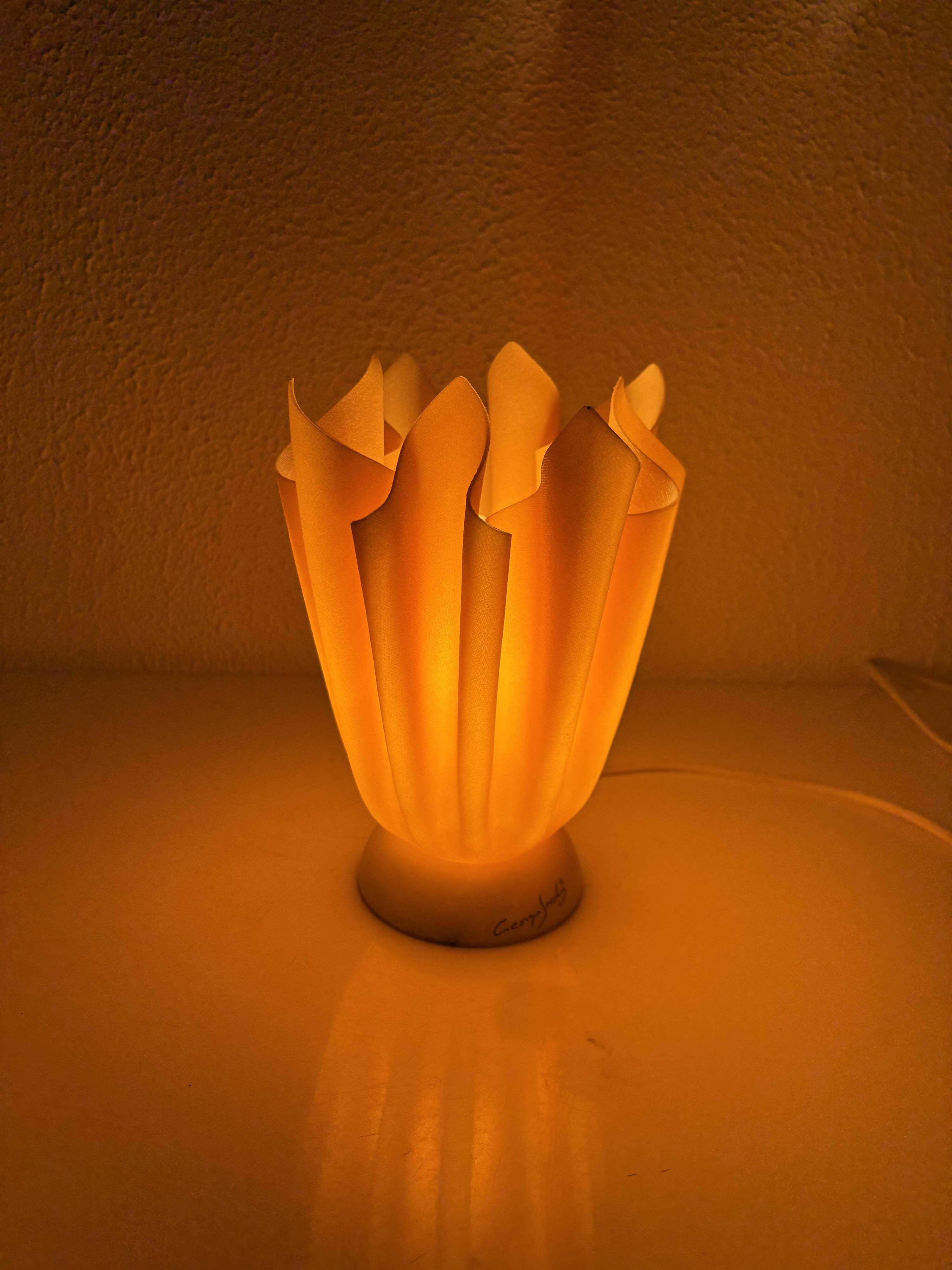 Vintage 1970s Georgia Jacob Coqueluche Table Lamp - 20 cm