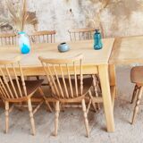Table de ferme en orme