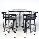 Set of stools and table "Bla station"