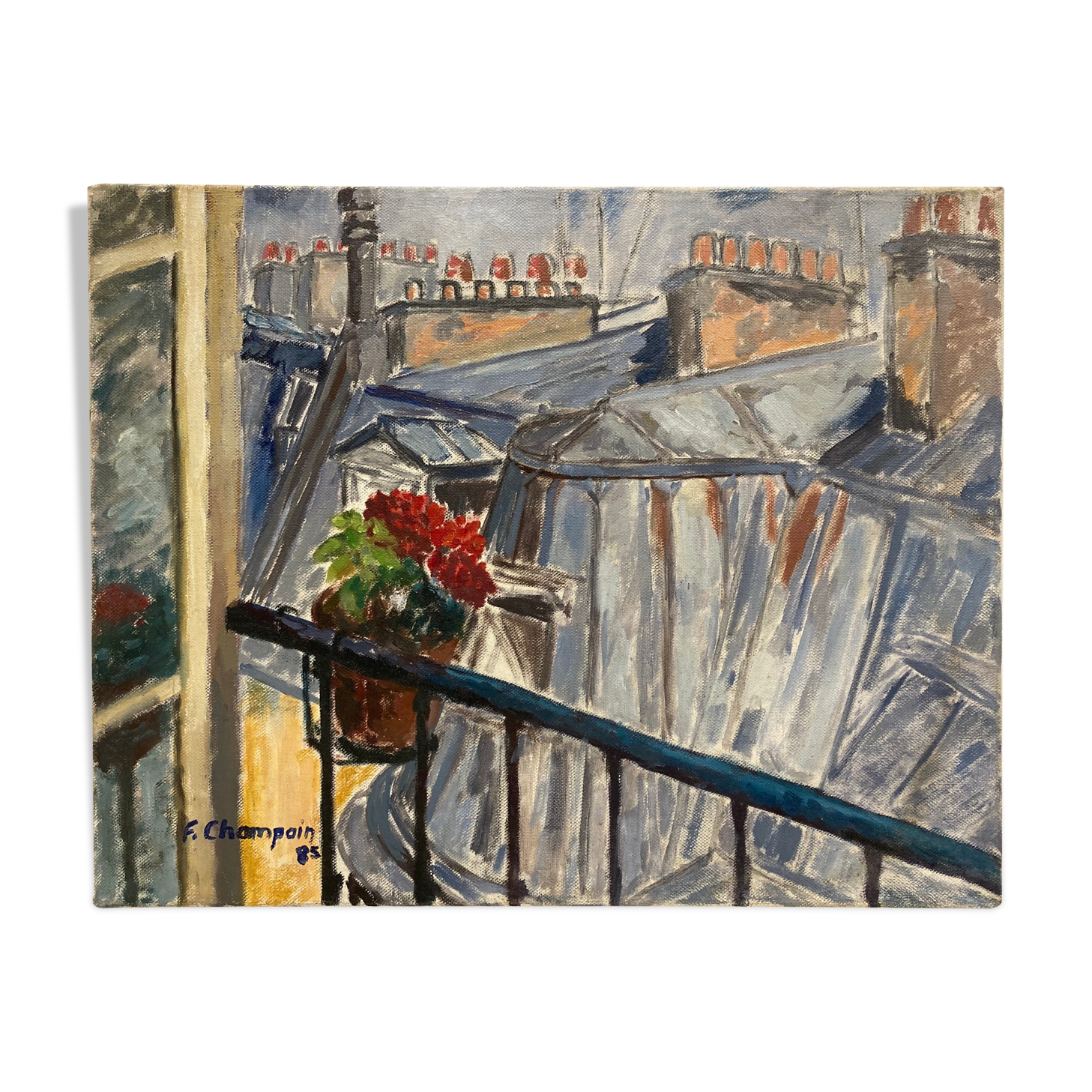 Huile sur toile vintage
