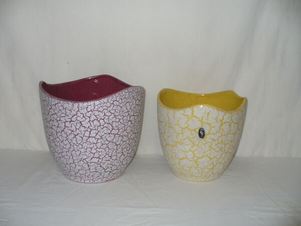 Paire de cache-pot des années 50