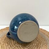 Pichet vase en grès bleu des Manufactures Normand