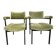 Lot de deux chaises avec accoudoir , velour
