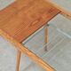 Table basse en bois, métal et verre par Jitona 1960
