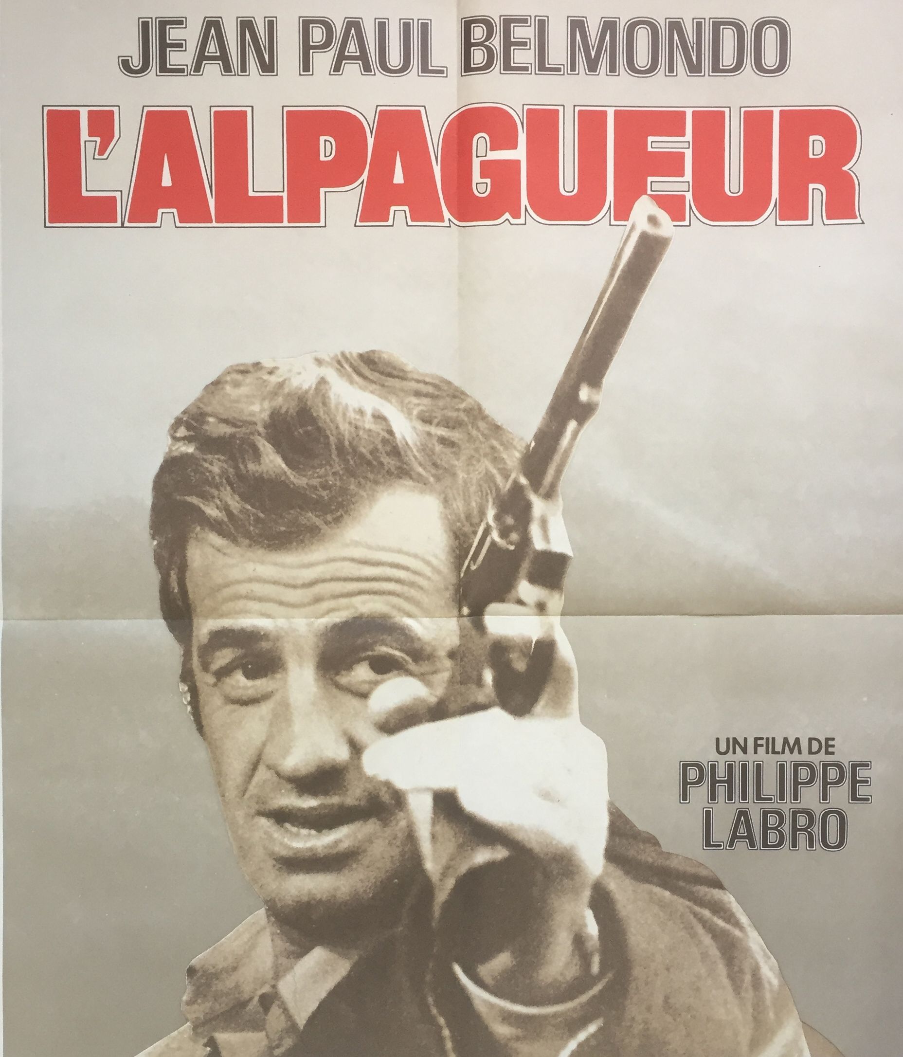 Cinema poster "L'Alpagueur" Jean-Paul Belmondo 60x80cm 1976