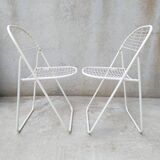 Pair of Ted Net folding chairs by Niels Gammelgaard for Ikea, 1970s