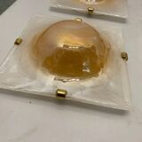 Murano Glass Flushmounts Set of 2