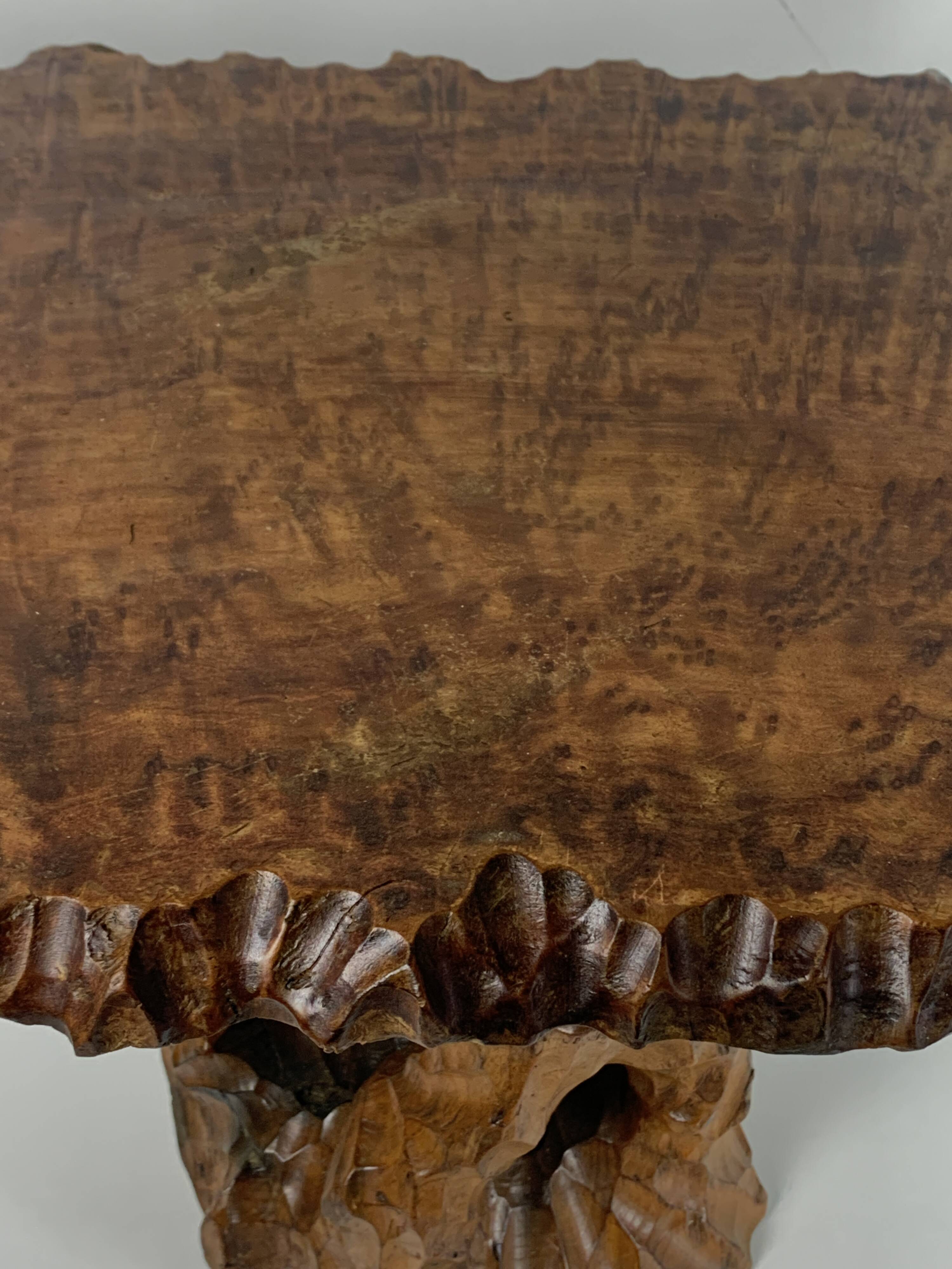 Biomorphic brutalist organic side table, Dutch 1960s