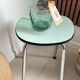 Vintage green Formica stool