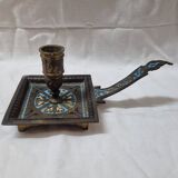 Cloisonne hand candle holder