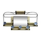 1950s perforated metal coat holder