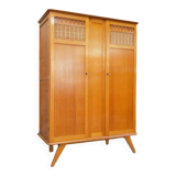 Wood & rattan cabinet