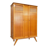 Armoire bois&rotin
