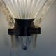 Pair of Venetian wall lights in Murano glass by Seguso, circa 1930.