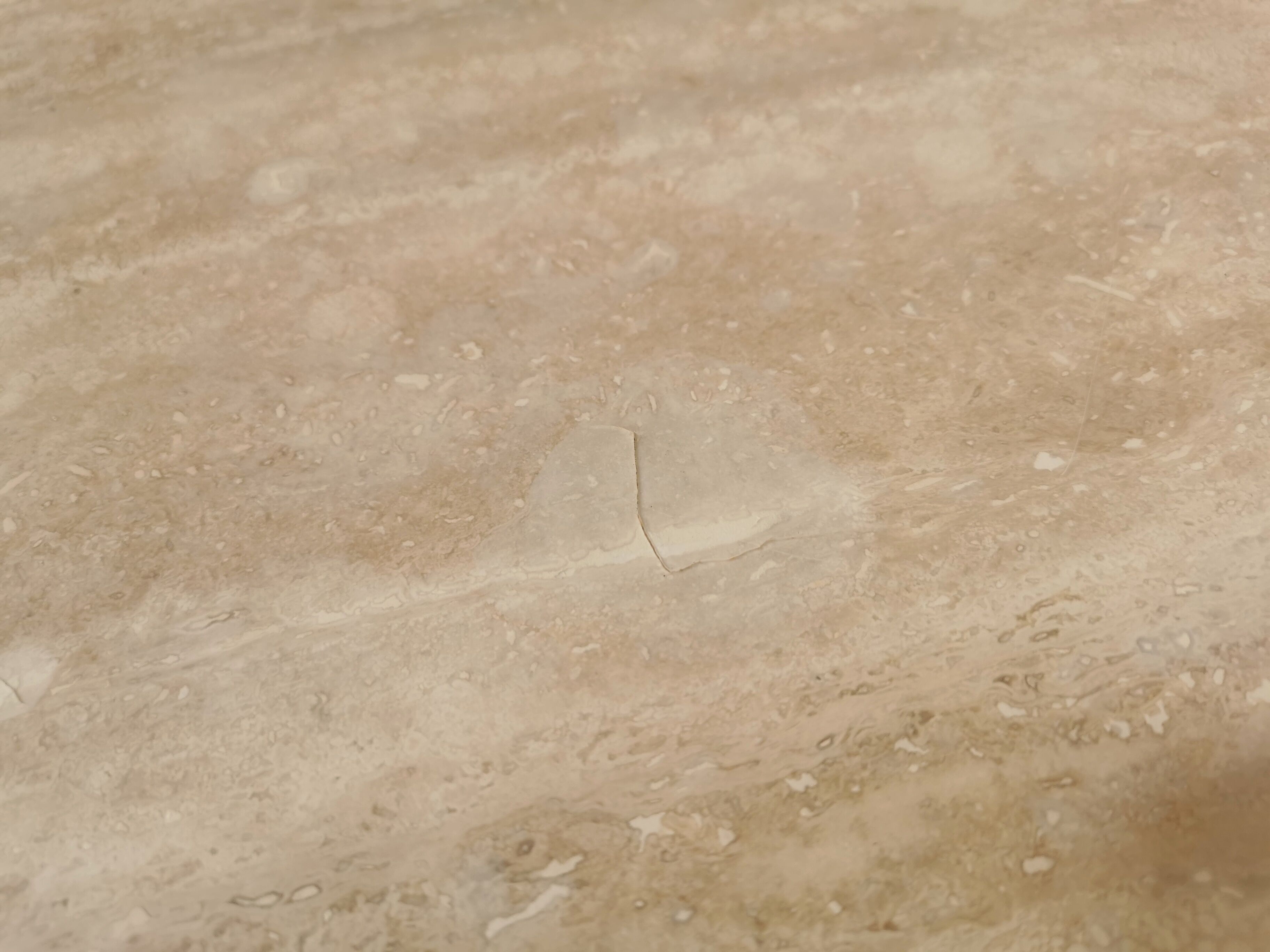 Coffee table in travertine Roche Bobois
