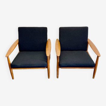 Paire de fauteuils Kolding par Erik Wörtz, Danemark
