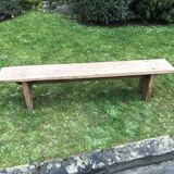 Solid oak bench