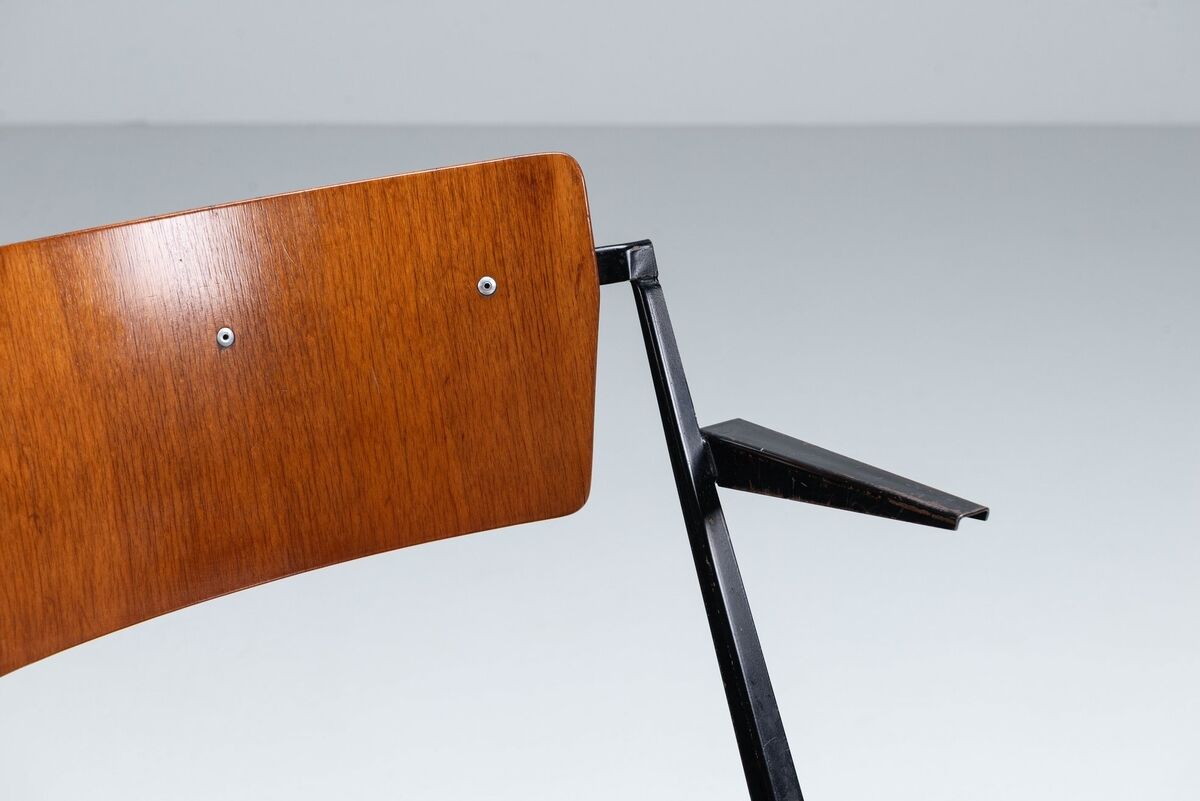 Wim Rietveld Pyramid dining chairs Ahrend de Cirkel The Netherlands 1960