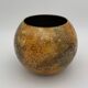 Line lacquer vase, france, lacquered glass,