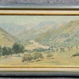 Russian School of the 20th century: large oil on canvas signed and dated