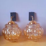 Pair of dlg Helena Tynell wall lights 70s