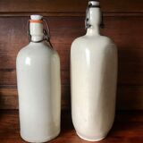 Bottles in varnished sandstone