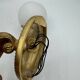 Double gold wall light