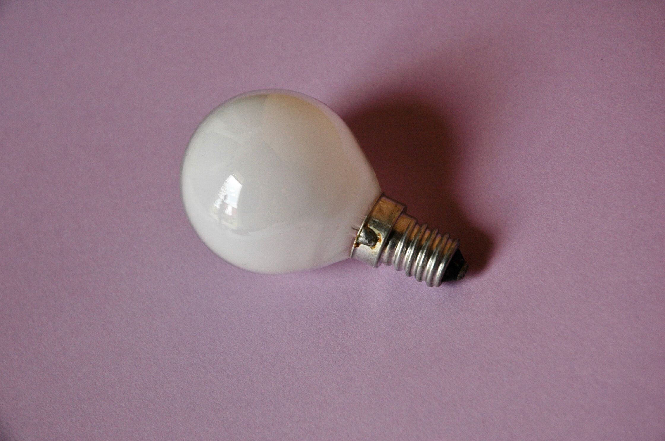 Glass and brass lamp foot