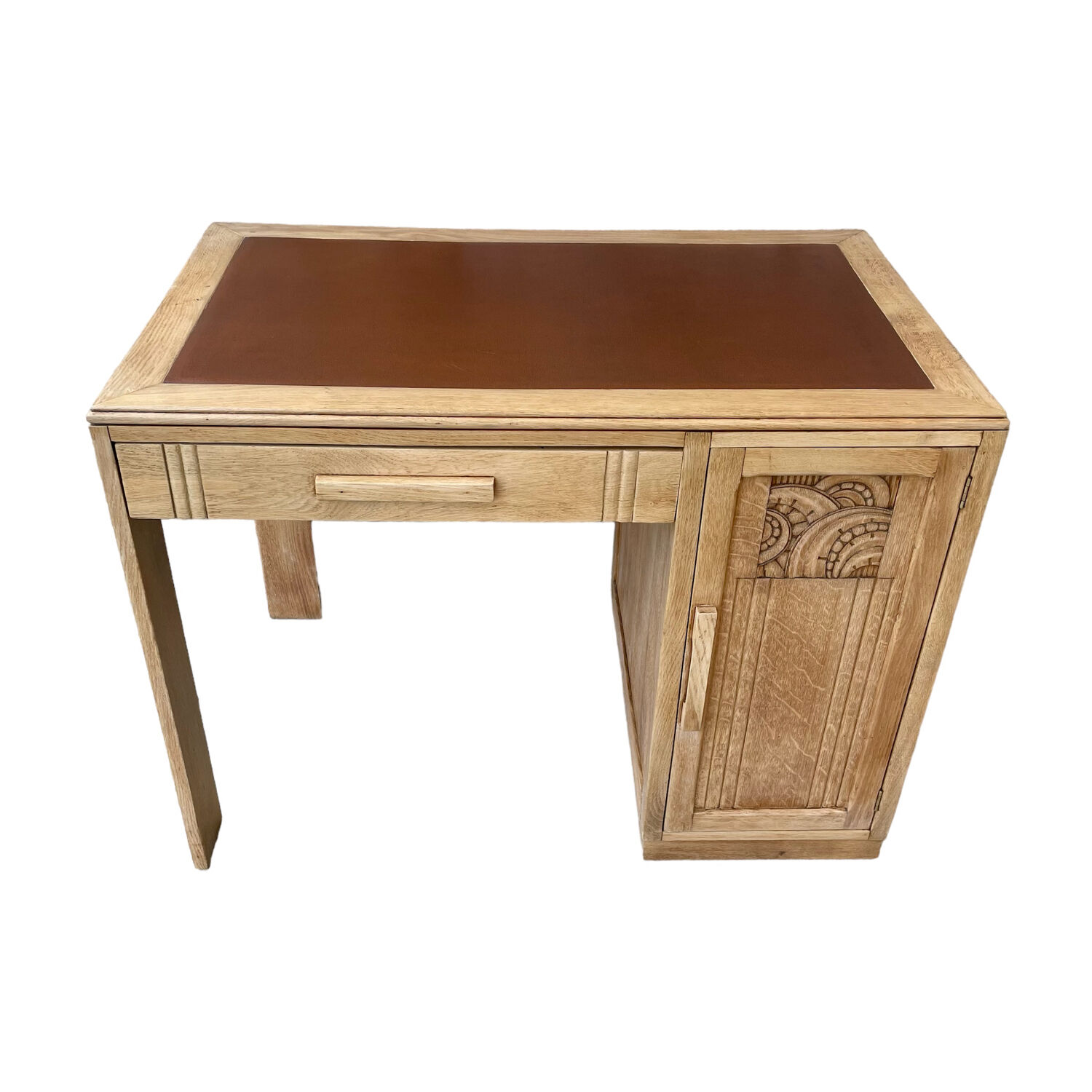 Vintage solid oak desk