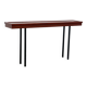Elégante console italienne en bois et métal