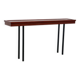 Elegant Italian wooden and metal console