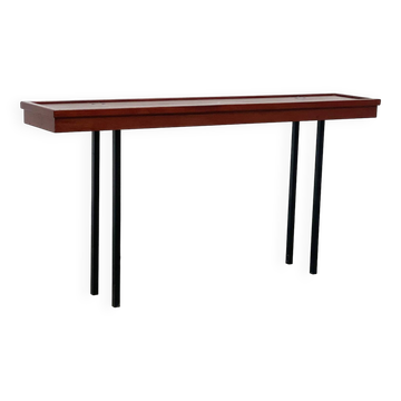 Elegant Italian wooden and metal console