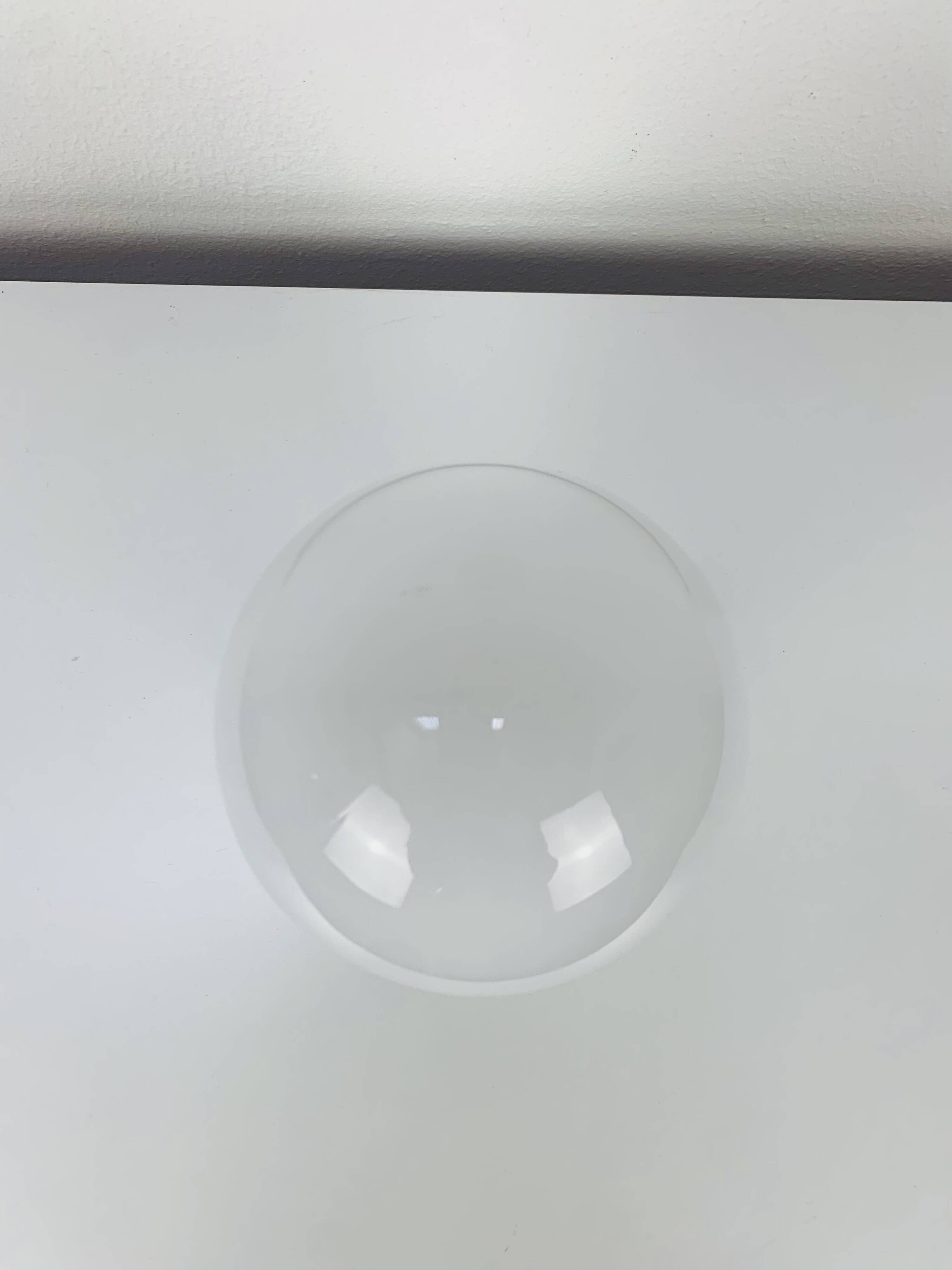 Vintage opaline ball wall lamp from the 60s