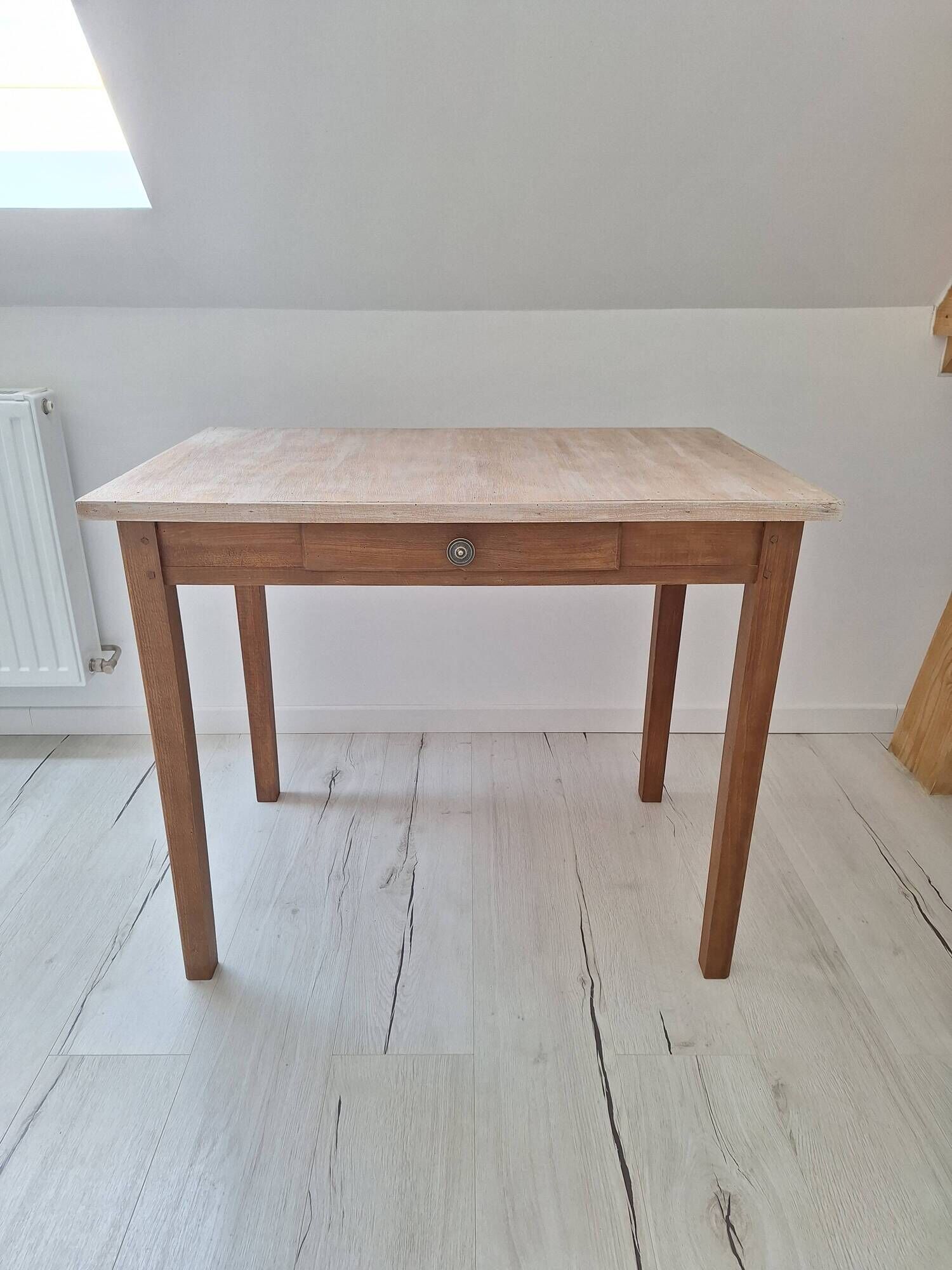Farmhouse-style wooden desk / side table