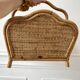 Magazine holder / Pine hutch in rattan, bamboo and canning 70s
