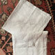 Pair of old cotton embroidered pillowcases with monograms.