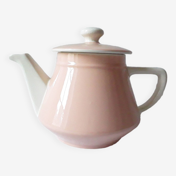 Théière vintage Villeroy et Boch rose poudré