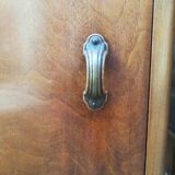 Pair of walnut bedside tables