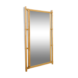Mirror with bamboo frame