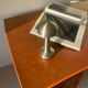 Vintage double-sided Danish teak desk