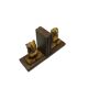 Pair of bookends, mid-century modern, beech, Czechoslovakia, 1950s