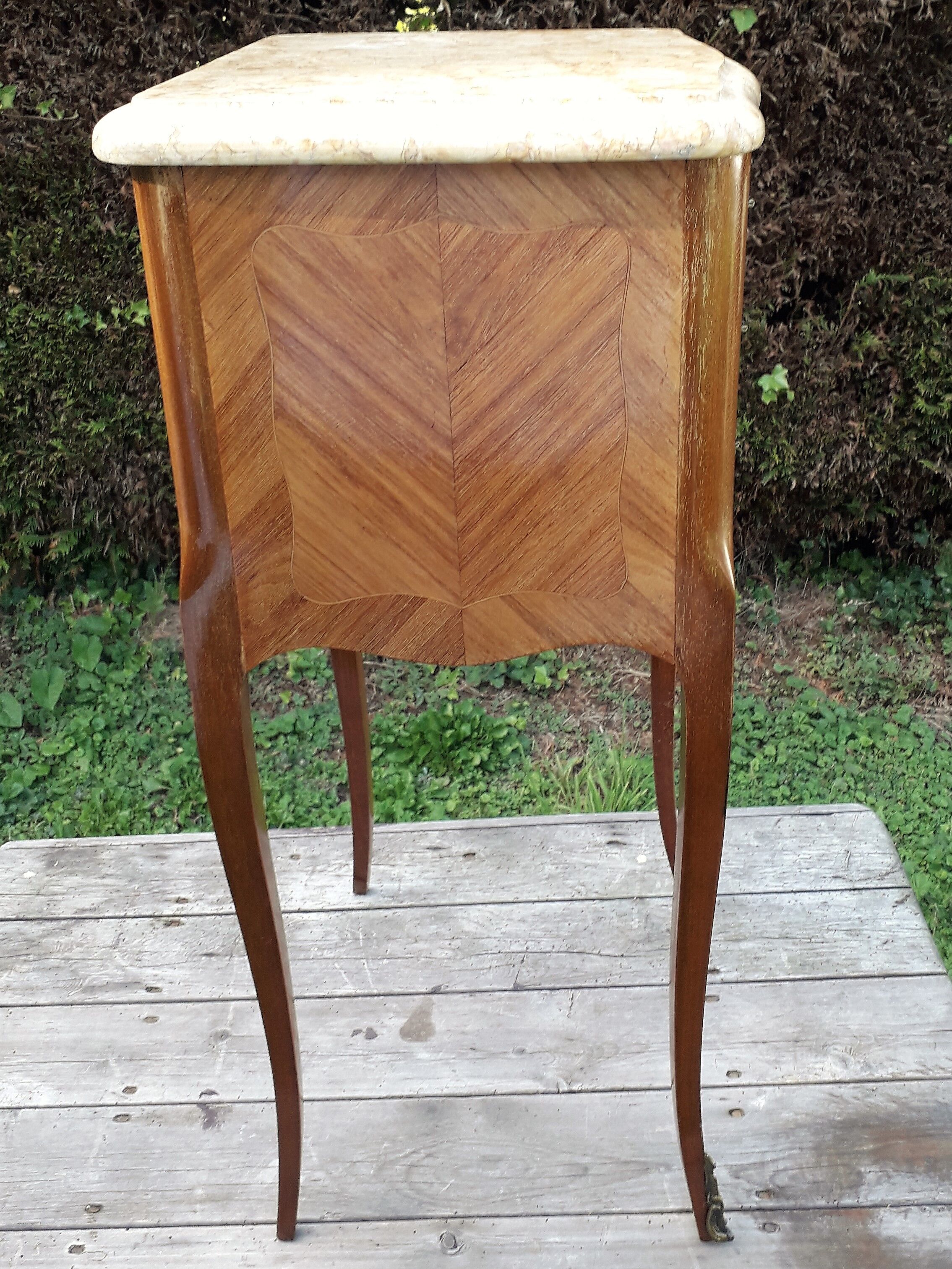 Bedside style louis XV marquetry