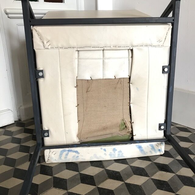 Vintage skai heater chair