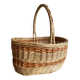 Panier osier orange beige