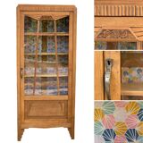 Parisian wardrobe glazed art deco 1920 raw wood